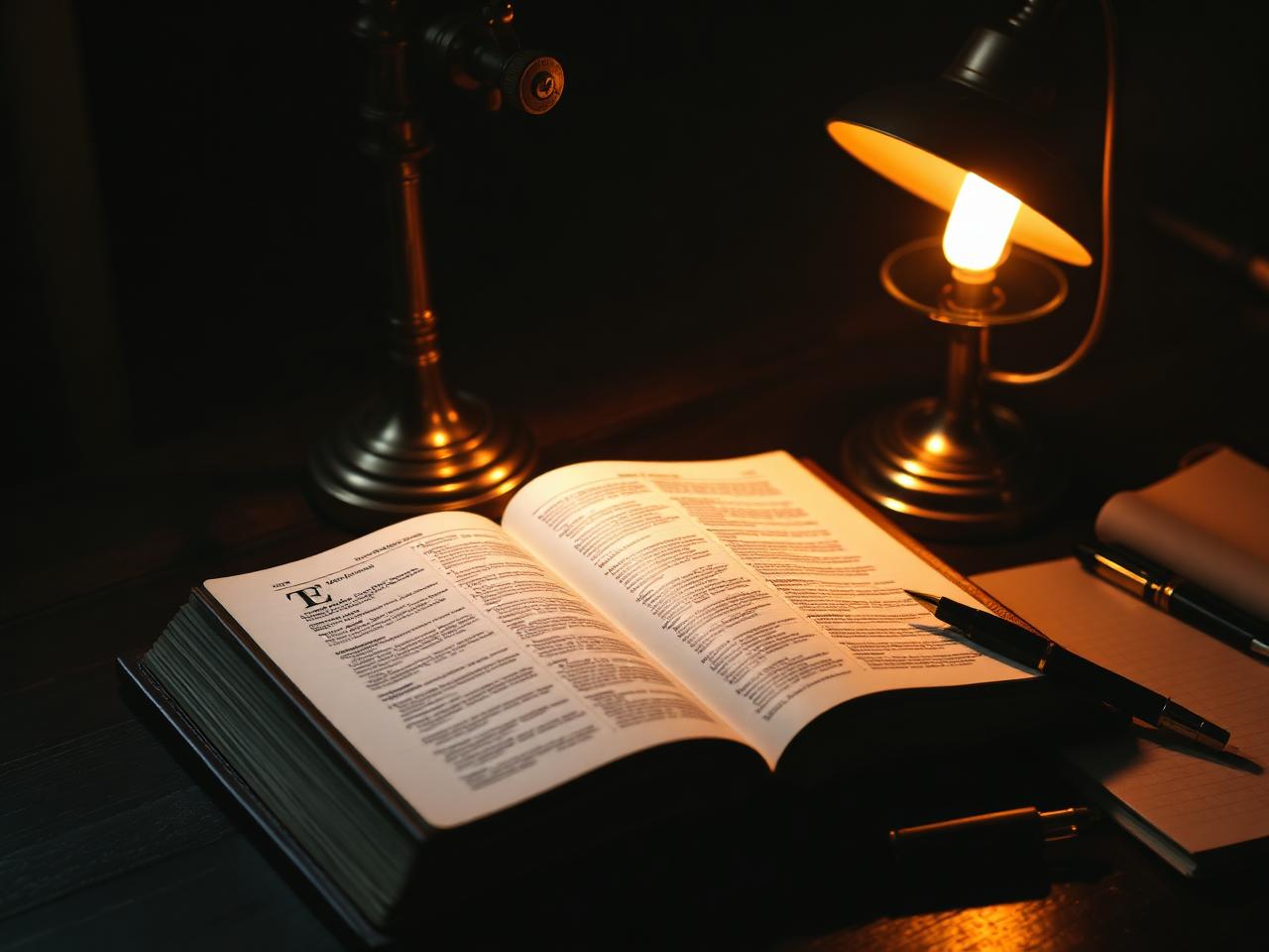 Open Bible on a desk